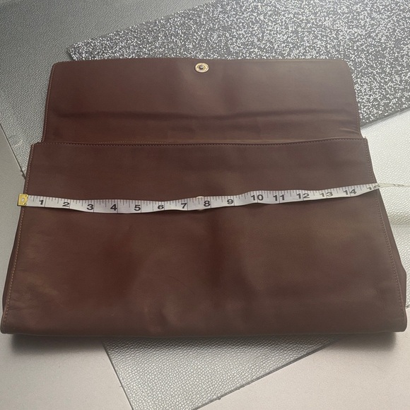 Coach Brown Leather Clutch - Picture 1 of 7